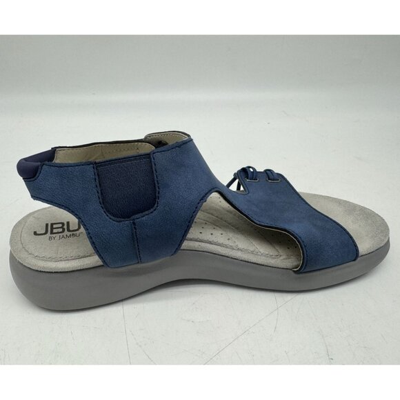 JBU By Jambu Womens Alice Vegan Flats Sandals Size 9M Blue Casual Slingback - Picture 6 of 10